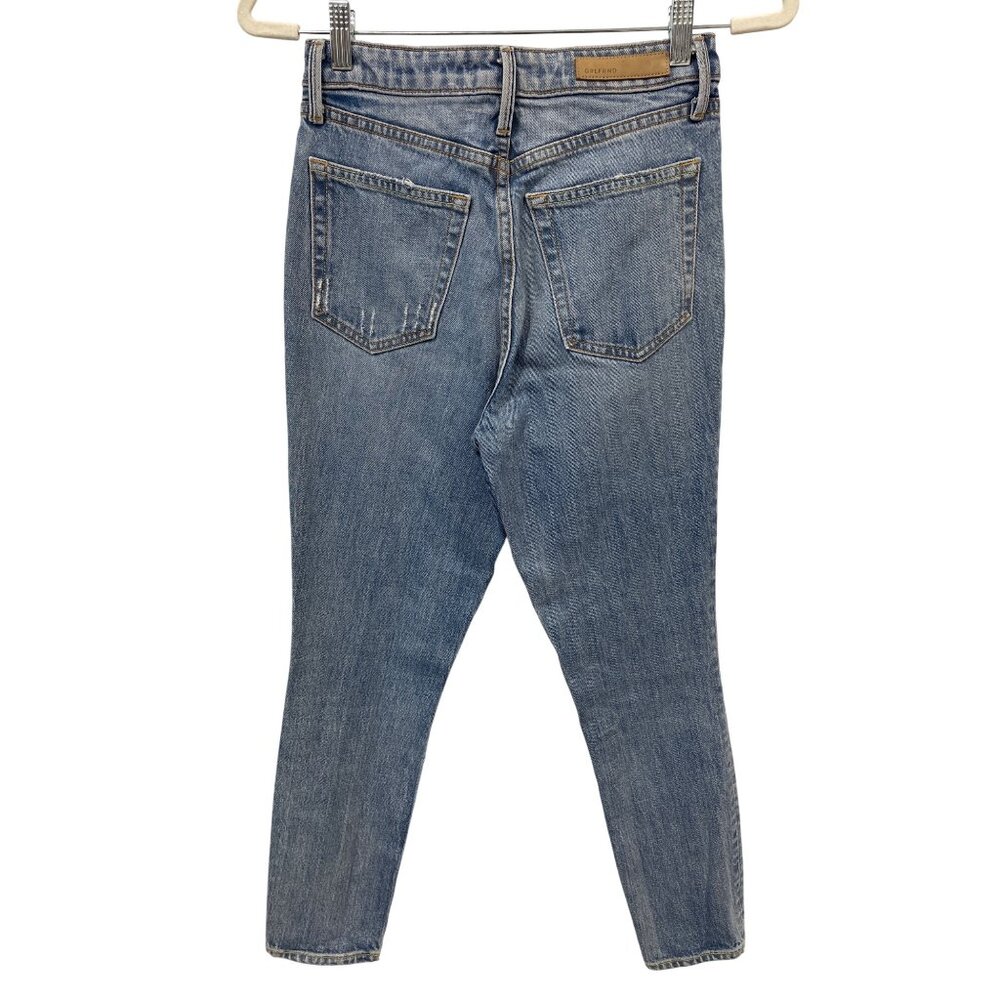 Grlfrnd Karolina Skinny Jean Size 25 Super High Rise Medium Wash Distressed Blue - Picture 4 of 10